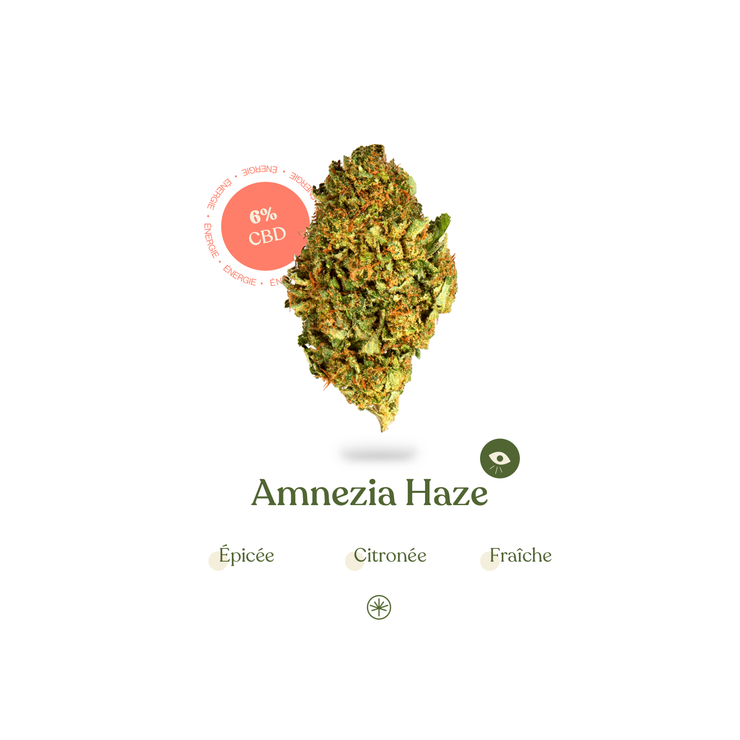 Fleurs de CBD Amnesia Haze